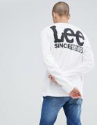 Lee Logo Long Sleeve T-shirt White - White