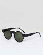 Jeeper Peepers Round Sunglasses In Black - Black