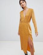 The East Order Blaire Midi Dress - Gold