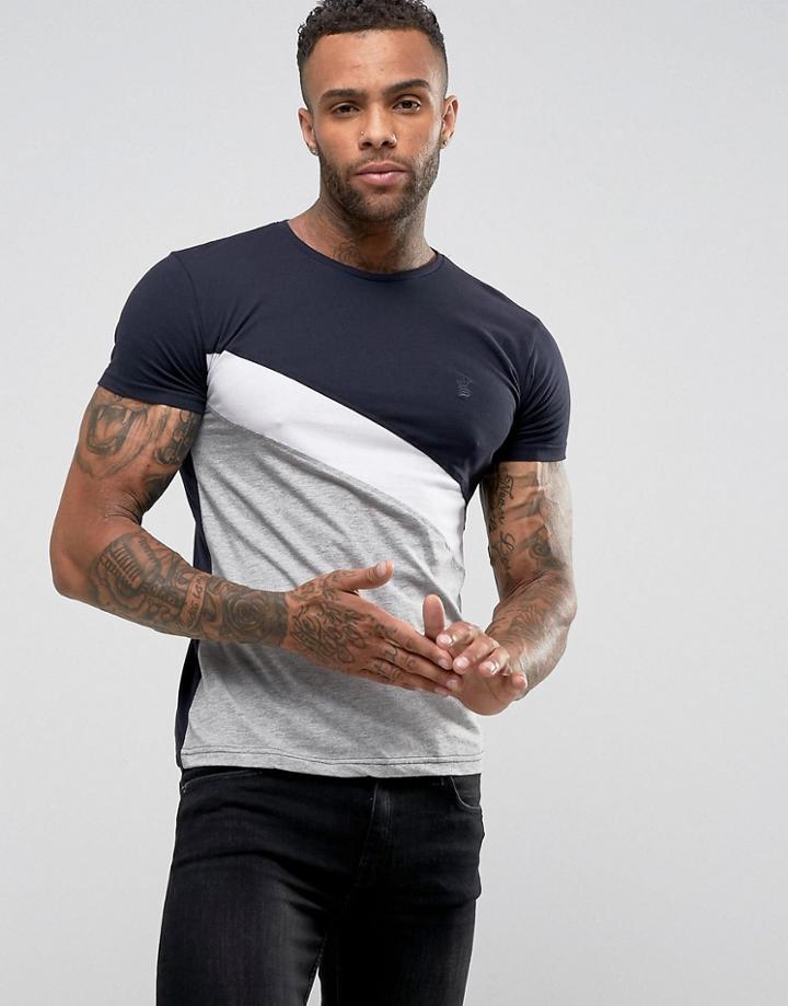 Soul Star Contrast T-shirt - Navy