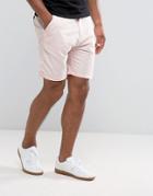 Brave Soul Oxford Cotton Shorts - Pink