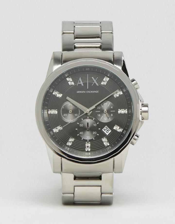 Armani Exchange Ax2092 Stainless Steel Strap Watch - Silver