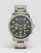 Armani Exchange Ax2092 Stainless Steel Strap Watch - Silver