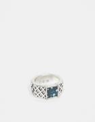 Icon Brand Hexagonal Ring In Silver