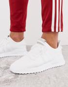 Adidas Originals U-path Run Sneakers In Triple White - White