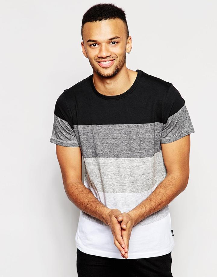 Jack & Jones Stripe T-shirt - Black