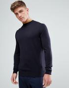 Kiomi High Neck Sweater With Contrast Neck - Navy