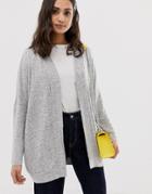 Only Leo Open Cardigan - Gray