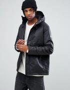 Element Freeman Wax Waterproof Jacket In Black - Black