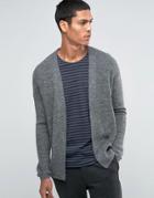 Selected Homme Mohair Cardigan - Gray