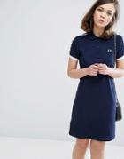 Fred Perry Archive Taped Polo Shirt Dress - Blue