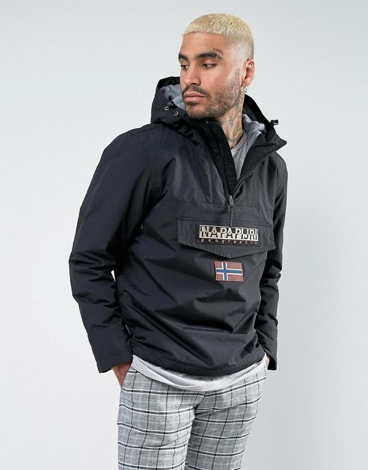 Napapijri Rainforest Jacket In Black - Black
