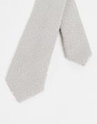 Noak Slim Tie In Gray Texture