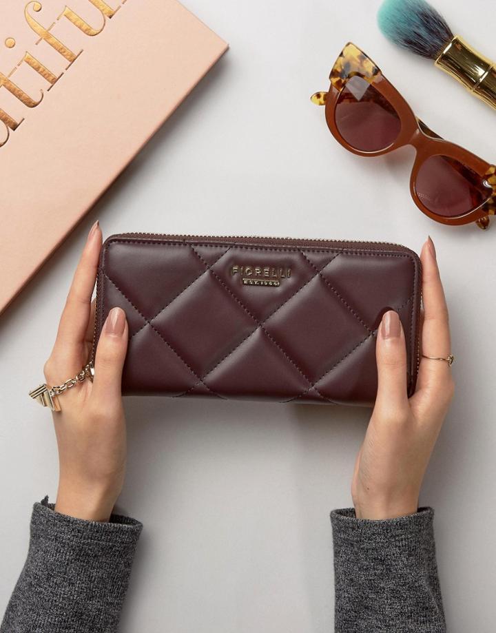 Fiorelli City Large Zip Around Purse - Purple