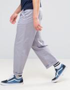 Asos Oversized Chinos In Light Purple - Purple