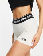 The North Face Training Logo Shorts In White
