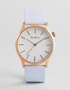 Bratleboro Tayrona Rose Gold Lilac Leather Watch In Lilac 38mm - Purple