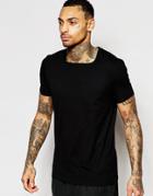 Asos T-shirt With Square Neck In Black - Black