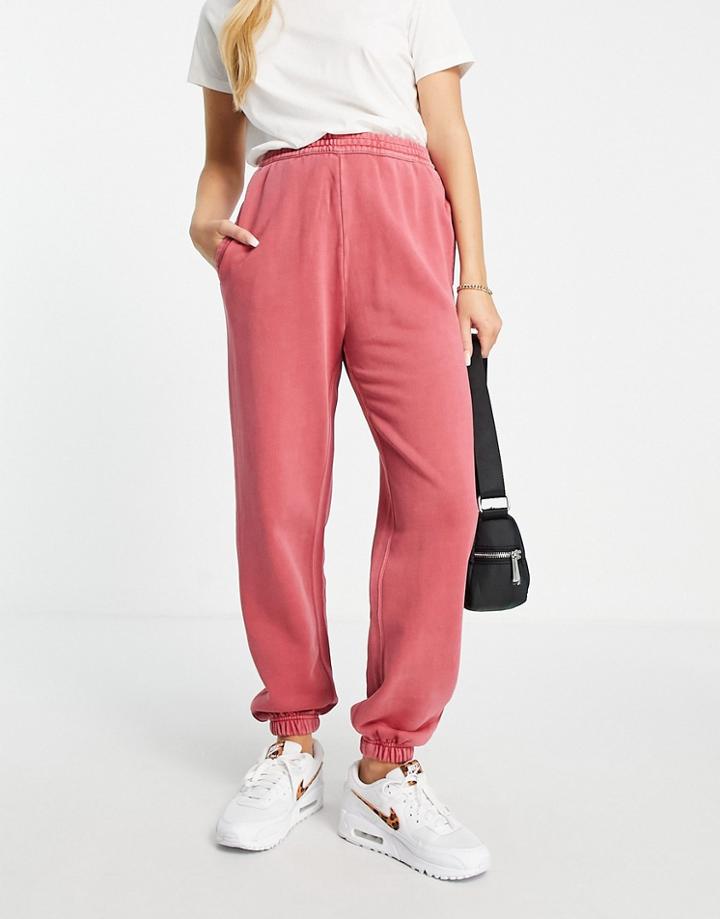 Carhartt Wip Relaxed Sweatpants With Bum Logo - Part Of A Set-pink