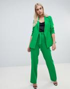 Outrageous Fortune Wide Leg Pants With Tie Waist In Green - Green