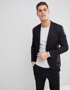 Selected Homme Suit Jacket With Patch Pockets - Black