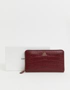 Emporio Armani Zip Around Ladies' Wallet-red