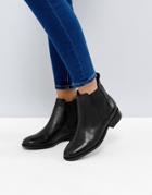 Office Bramble Leather Chelsea Ankle Boots - Black