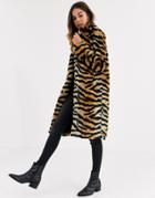 Brave Soul Arctic Long Lenth Faux Fur Coat