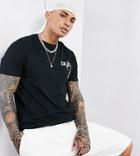 Asos Dark Future T-shirt In Black With Front Logo Print