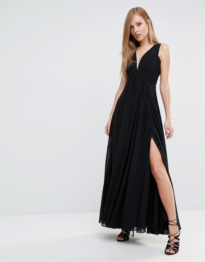 Fame And Partners Valencia Maxi Dress - Black