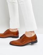 Base London Penny Leather Derby Shoes In Tan - Tan