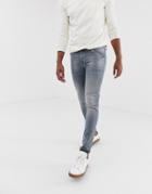 Asos Design Super Skinny Jean In Dusty Gray - Gray