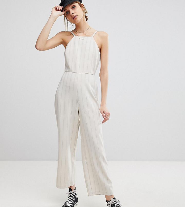 Reclaimed Vintage Inspired Square Neck Jumpsuit - Black