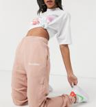 Collusion Oversized Sweatpants Set In Pale Pink-multi