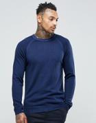 Asos Merino Wool Sweatshirt - Blue