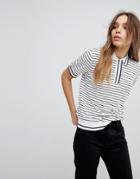 Tommy Jeans Stripped Polo Shirt - White