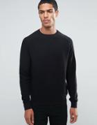 Threadbare Ribbed Sweater - Black