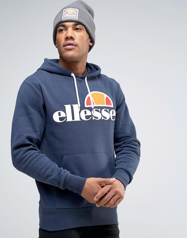 Ellesse Hoodie With Classic Logo In Navy - Navy