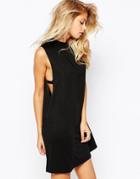 Asos T-shirt Dress With Drop Armhole - Black