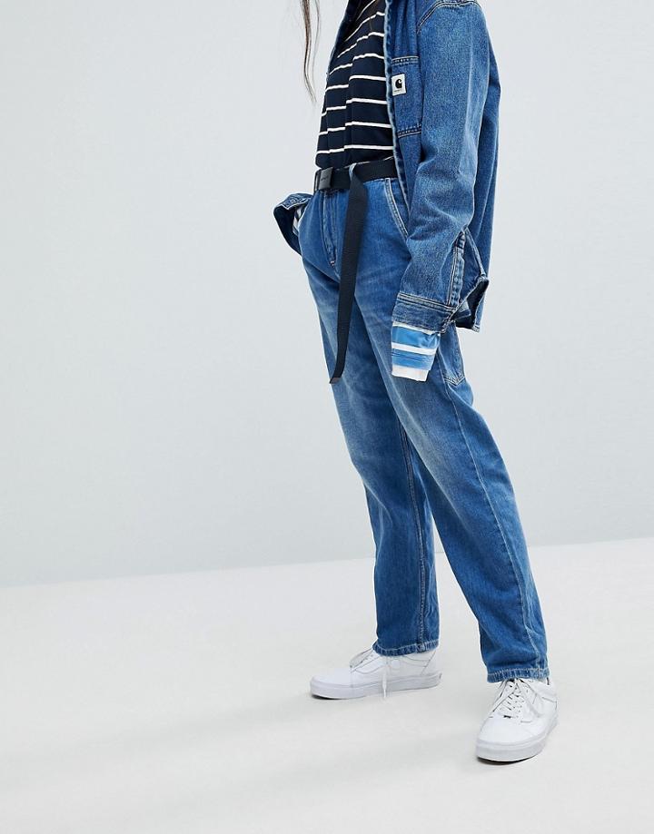 Carhartt Wip Relaxed Boyfriend Jeans With Hammer Loop - Blue