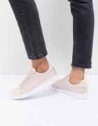 Fred Perry Lace Up Sneakers With Patent Trim - Pink
