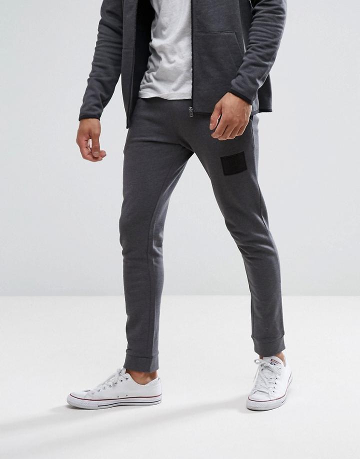 Jack & Jones Core Jogger In Slim Fit With Branding - Gray