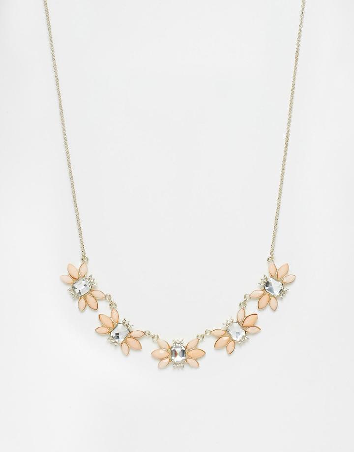 Oasis Mini Butterfly Stone Necklace - Gold