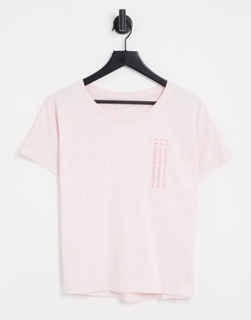 Under Armour Live Repeat Graphic T-shirt In Pink