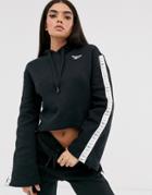 Reebok Taping Bell Sleeve Hoodie In Black