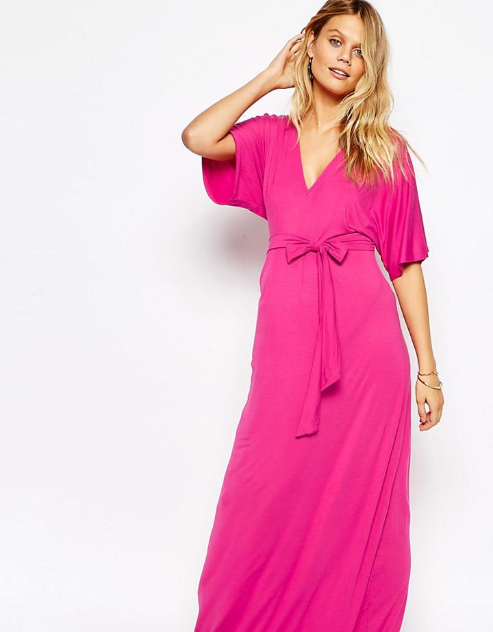 Asos Maternity Kimono Maxi Dress - Pink