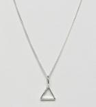 Katie Mullally Triangle Pendant Necklace In Sterling Silver - Silver
