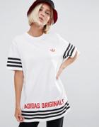 Adidas Originals Oversized T-shirt With Originals Logo - White
