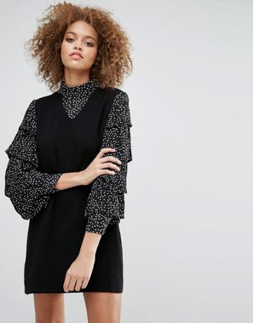 Sister Jane Pinafore Dress - Black