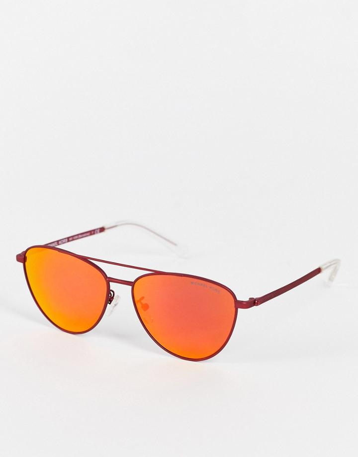 Michael Kors Aviator Style Sunglasses-orange